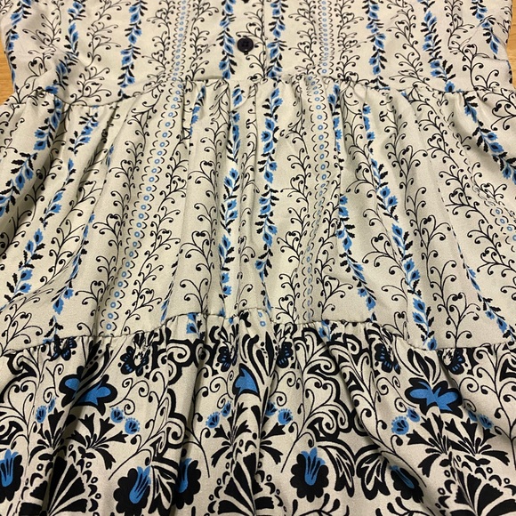 🌟SALE🌟Band of Gypsies Cold Shoulder Fit and Flare Boho Print Dress Size XS - Picture 5 of 16